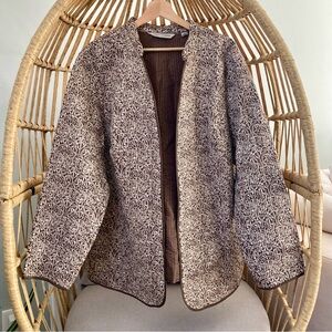 %100 SILK JACKET WMN Soft By Avenue 26/28  Large Vintage Bohemian Cabincore Cozy